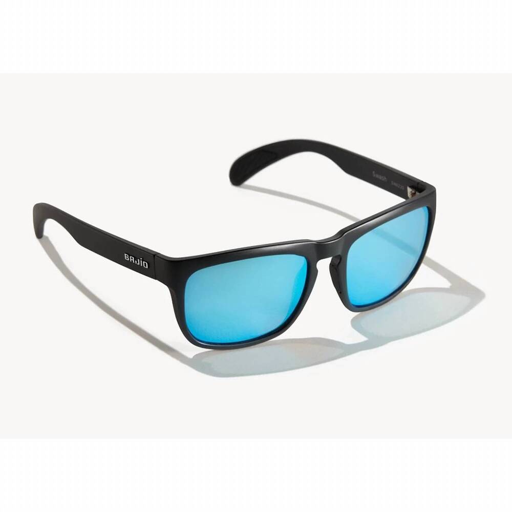 NEW BAJIO swash unisex sunglasses in blue glass lens/black matte frame